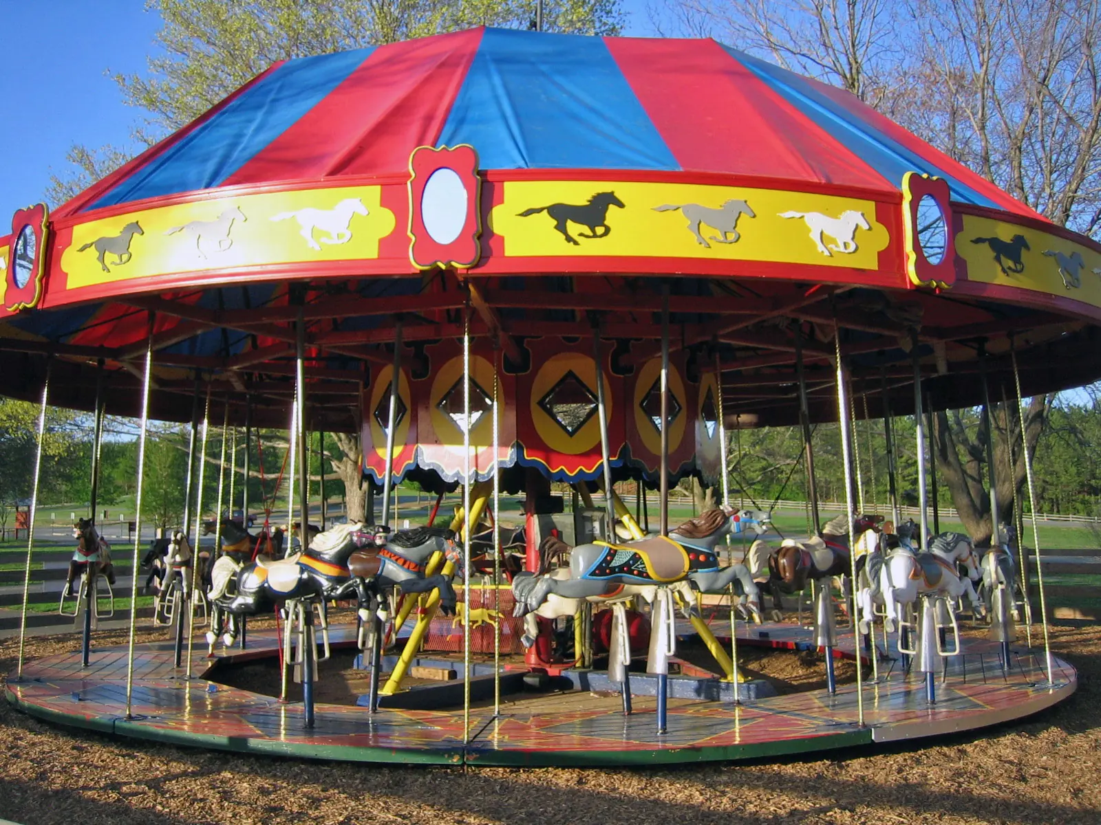 The carousel at Lake Fairfax Park in Reston, home of Fairfax County's Independence Day celebration